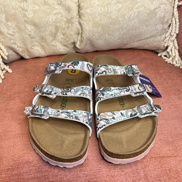 Birkenstock Florida Fresh Vegan Flower sandals, size 8 women (39euro) NWT - Picture 4 of 12